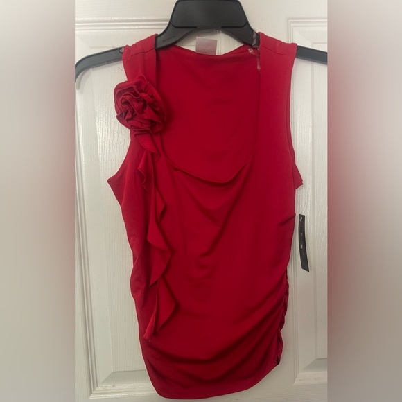 🔴3/$12 No Boundaries’ Red Rosette Ruffled Top. NWT! - Picture 3 of 6